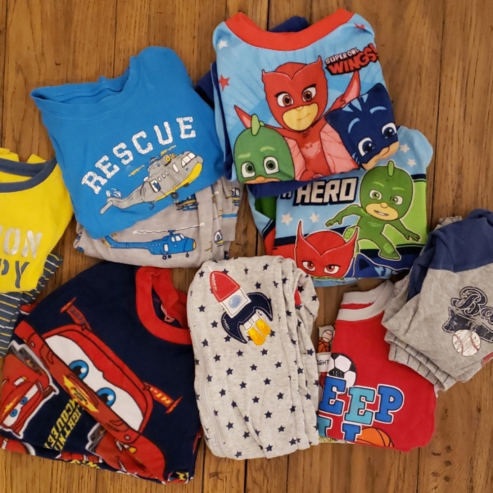 Toddler Boy PJ lot 3T